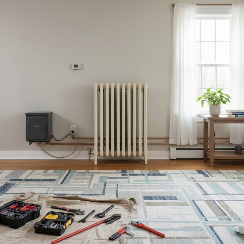 Radiator Heating Installation detail